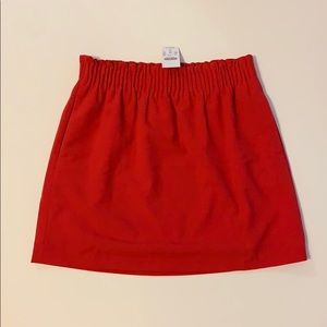 Red J. Crew Mercantile sidewalk Skirt NWT